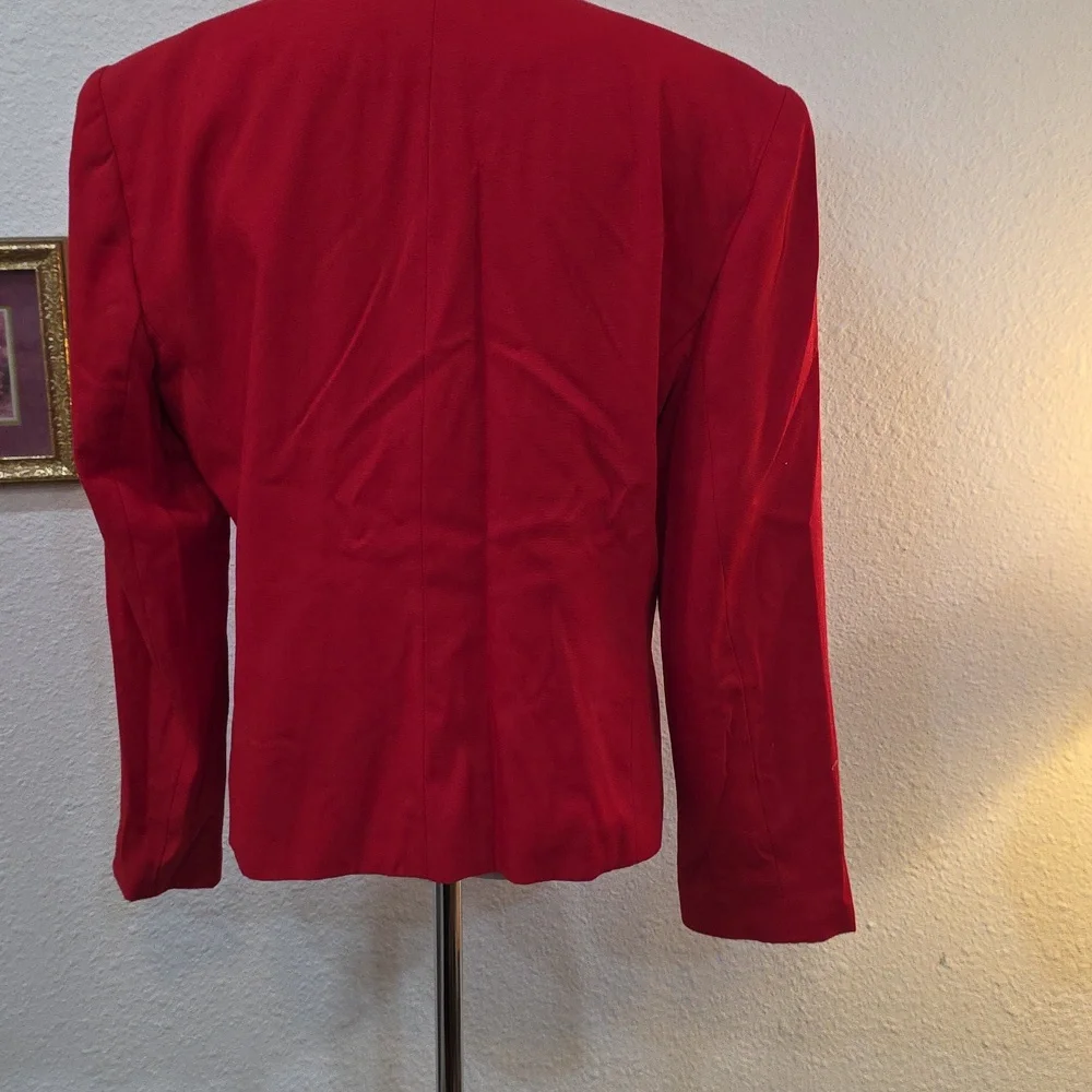 Claus Vibrant Red Women's Blazer - Picture 4 of 6